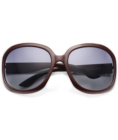 Sport New fast fashion Women's oversized classic Polarized sunglasses UV400 - Purplish Red - C012FMY3ONZ $27.82