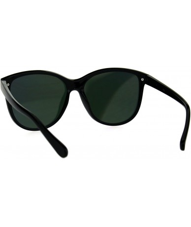 Butterfly Womens Fashion Sunglasses Black Minimal Frame Color Mirrored Lens UV 400 - Black - CX186029094 $11.45