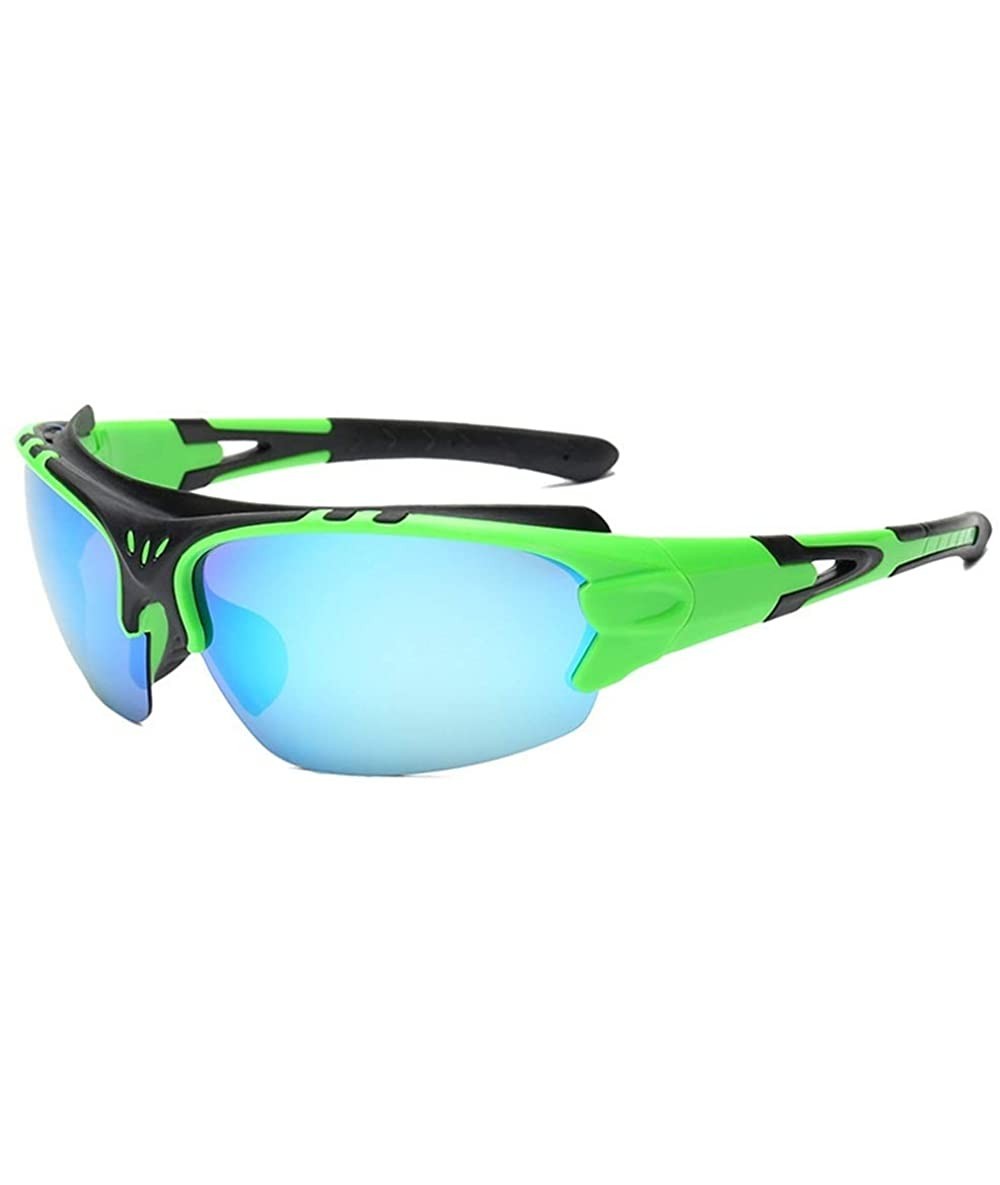 Goggle Polarized Light Riding Spectacles Outdoor Sports Sunglasses HD Lenses with Case for Men - Green - CD18LD0X8C2 $19.46