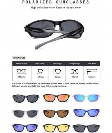 Sport Sunglasses Polarised glasses Superlight Shatterproof - Color 7 - CK18R4LZIS7 $10.83