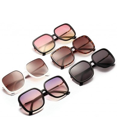 Square 2019 new color marine lens square semi-metal retro unisex brand designer sunglasses UV400 - Pink Yellow - C118WQ3CI8A ...