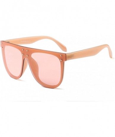 Oversized Women Vintage Oversized Sunglasses UV400 Female Square Eyewear B2285 - Pink - CS18TLK8DMH $12.45