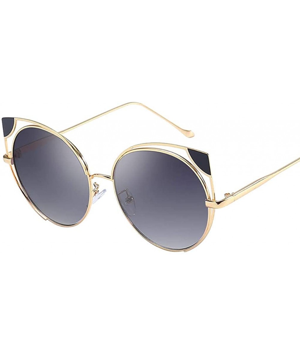 Goggle Women Vintage Eye Sunglasses Retro Eyewear Fashion Radiation Protection - Gray - C818Q4XMN5A $8.05