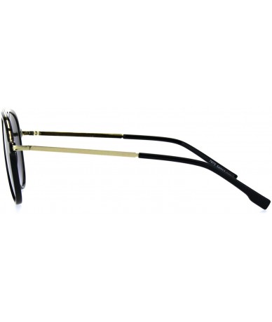 Sport Mens Flat Top Plastic Racer Keyhole Mod Sunglasses - Black Smoke - C618HITD062 $9.26