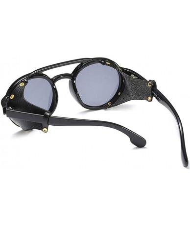 Goggle Steampunk Goggles Sunglasses Men Women Retro Shades UV400 Vintage Glasses 45746 - C6 red yellow - C518WO3R8ME $32.43