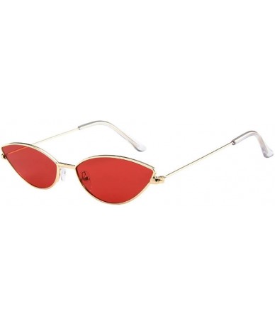 Oval Men Women Small Frame Cat Eye Oval Retro Vintage Sunglasses Eyeglasses (A) - A - CF195NKTKTY $19.52