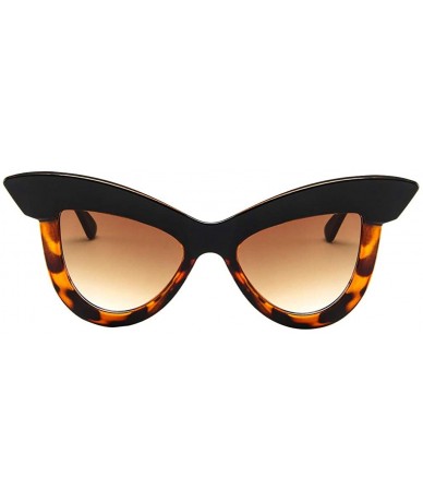 Oversized Women Cat Eye Sunglasses Retro Eyeglass Frame Eyewear oculos 2019 Fashion - G - CP18TK85W3C $7.29