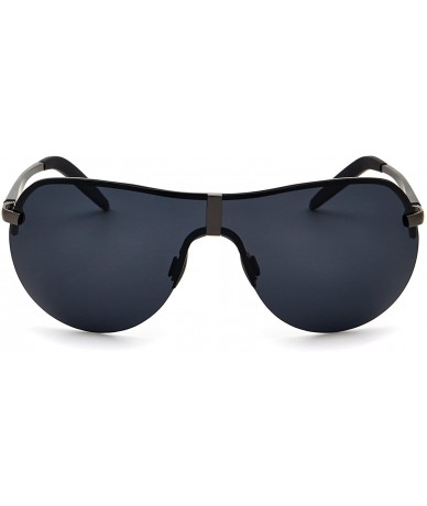 Aviator Mens Womens Aviator Sunglasses Polarized with Hard Case Bag UV400 Protection Large Sun Glasses for Outdoor - C81808UE...