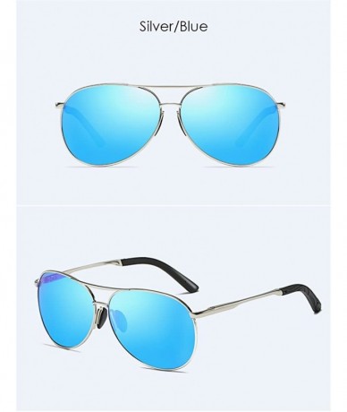 Aviator Polarized Aviator Sunglasses for Men Women UV 400 Protection Sunglasses Viator Driving Wide Vision Sun Glassses - CQ1...