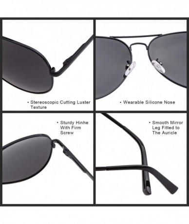 Square Aviator Sunglasses for Women Men Polarized Vintage Retro Designer Glasses UV 400 Protection - CT18N7R5QGO $10.00