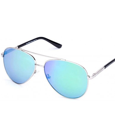 Fashion Men Sunglasses Pilot Style Oval Metal Frame TAC Polarized ...