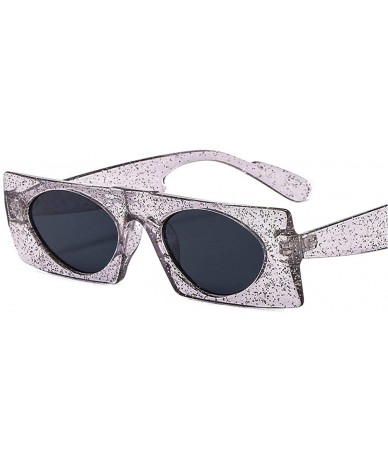 Square Brand Small Square Sunglasses Women Retro Luxury Bling Round One Piece Transparent sun glasses Shades UV400 - CM19225S...