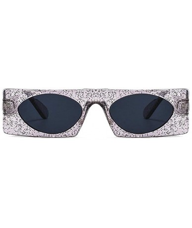Square Brand Small Square Sunglasses Women Retro Luxury Bling Round One Piece Transparent sun glasses Shades UV400 - CM19225S...