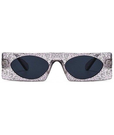 Square Brand Small Square Sunglasses Women Retro Luxury Bling Round One Piece Transparent sun glasses Shades UV400 - CM19225S...