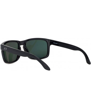 Goggle italy made classic sunglasses corning real glass lens w. polarized option - Black / Polarized Green G15(m) - CM12O34MH...