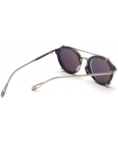 Aviator Vintage Eyewear With Sunglasses Flip Cover Classic Designer Sun Gold Black - Gold Pink - CH18XE0XTE0 $22.29