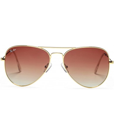 Sport Polarized Aviator Sunglasses for Men Women - Lightweight Metal Frame 100% UV Protection - C018YU4Y6H4 $18.75
