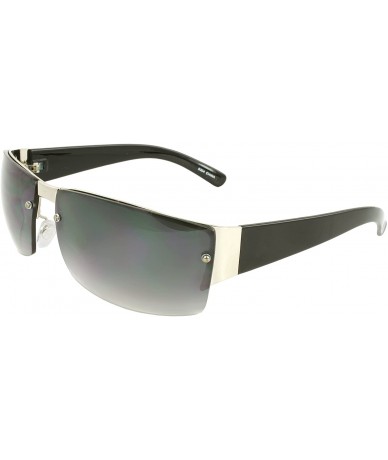 Rimless TU9304 Rimless Fashion Sunglasses - Purple Black - CW11CB13VLX $9.25