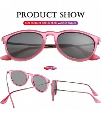 Round Round Polarized Sunglasses for Women Classic Vintage Mirrored Sun Glasses - 100% UV Blocking - CP194LIN0E6 $10.92