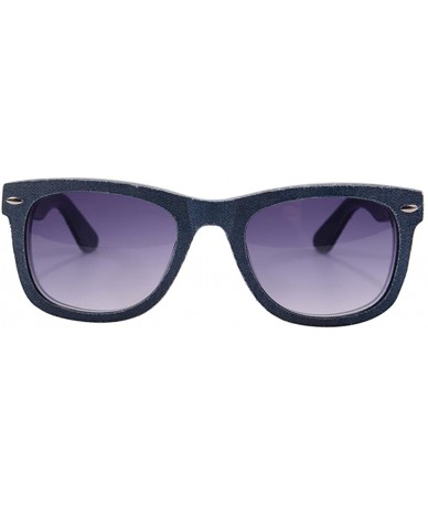 Wayfarer Denim Frame UV400 Polarized Sunglasses Women/Men Summer Glasses-SG008 - C1 - CI18DOZUM7H $24.18