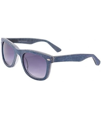 Wayfarer Denim Frame UV400 Polarized Sunglasses Women/Men Summer Glasses-SG008 - C1 - CI18DOZUM7H $44.24