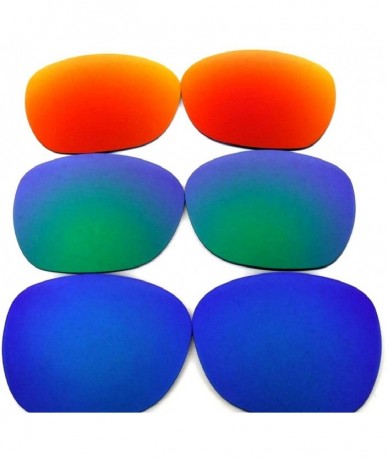 Oversized Replacement Lenses Garage Rock Fire Red Color Polarized - Blue&green&red - CE125YN3IK3 $42.88