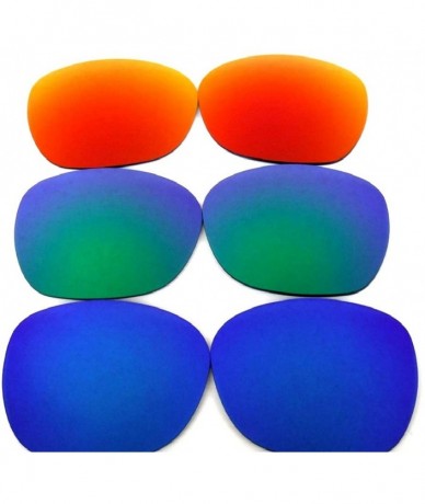 Oversized Replacement Lenses Garage Rock Fire Red Color Polarized - Blue&green&red - CE125YN3IK3 $18.54