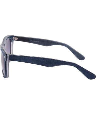Wayfarer Denim Frame UV400 Polarized Sunglasses Women/Men Summer Glasses-SG008 - C1 - CI18DOZUM7H $44.24
