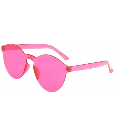 Oval Sport Sunglasses Fashion Polarized Sunglasses Outdoor Riding Glasses Sports Sunglasses Adult - Pink - CJ18UE9X7YO $6.82