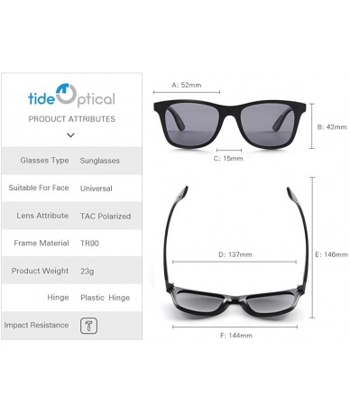 Square Unisex Polarized Sunglasses For Women Men Classic UV400 Brand Designer Sun Glasses - Blue - CT196AOMEQ0 $15.08