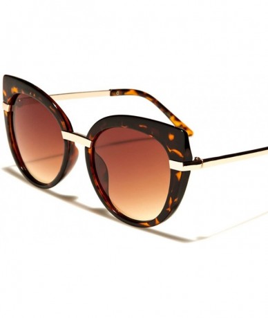 Cat Eye Stylish Gorgeous Sexy Womens Cat Eye Sunglasses - Brown - CN18ECGIYH6 $11.04