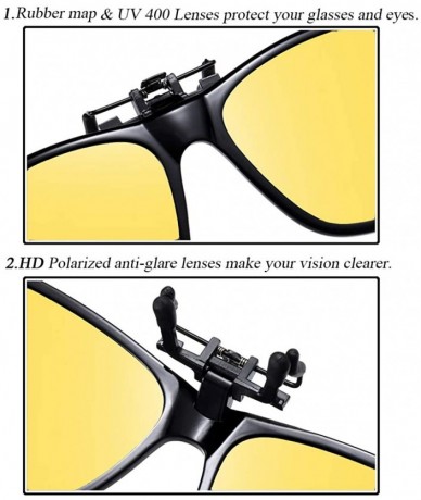 Oval Polarized Sunglasses Protection Driving Glasses - 3019/Yellow - CR199MIC634 $15.24