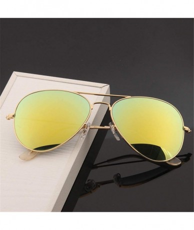 Semi-rimless Men's Aviation Sunglasses Women Driving Alloy Frame Polit Mirror Sun Glasses - Gradient Gray - CO194OQN53Y $19.60