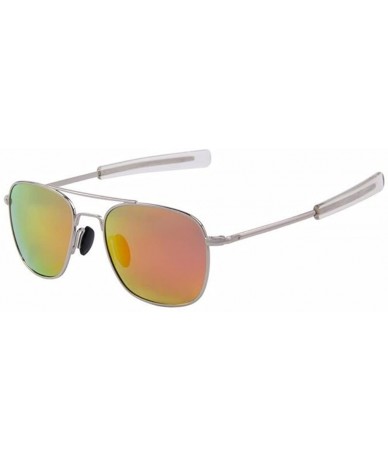 Rimless Men Fashion Polarized Driving Sunglasses Alloy Frame - Red - CW17YA4HD5A $10.99