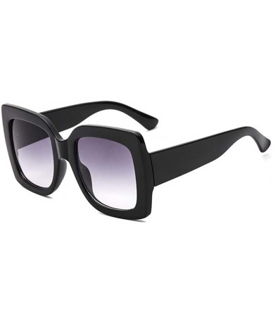 Aviator Oversized Polarized Sunglasses Protection Lightweight - Black - C818KQ9YIDC $24.09