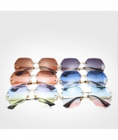 Round 2019 Square RimlPearl Sunglasses Retro Women Er Trendy Gradient Polygon Sun Glasses Female UV400 G23023 - C3198AHSTW2 $...
