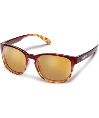 Sport Loveseat Polarized Sunglasses - Raspberry Tortoise Fade / Polarized Sienna Mirror - C6196XOTWOW $55.67