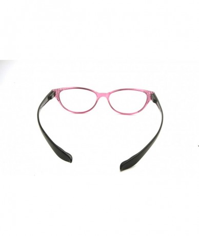 Sport Lightweight Plastic Hanging Reading Glasses Free Pouch SPRING HINGE - Crystal Violet - CG17YITIH2H $18.22