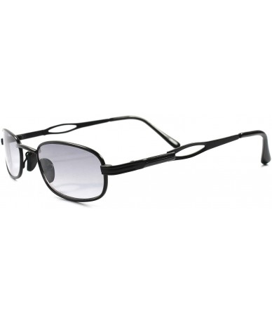 Rectangular Classic Vintage Retro 80's Urban Fashion Mens Small Black Rectangle Sunglasses - C51802OOQSI $24.38