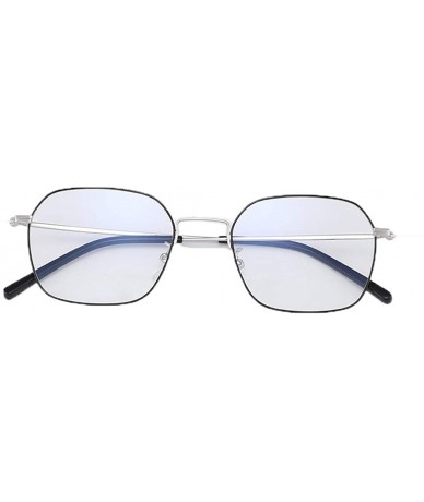 Aviator Unisex metal eyeglass frame - classic round fashion flat mirror - C - C918RW9WGM3 $98.09