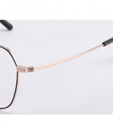 Aviator Unisex metal eyeglass frame - classic round fashion flat mirror - C - C918RW9WGM3 $46.82