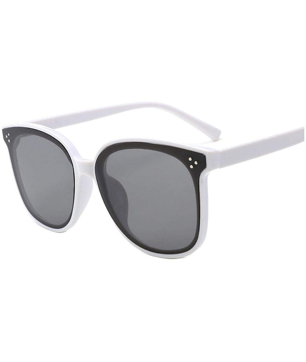 Goggle 2019 New Children Baby Fashion Sunglasses Children's Rice Nails Girls Boys Oculos - White - CE197YH7MMI $22.04