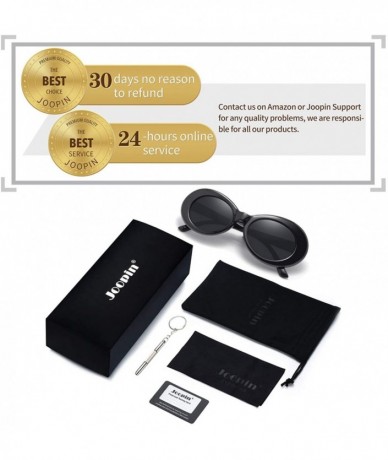 Square Polarized Sunglasses for Women Men - Retro Clout Sun Glasses with Oval Thick Frame - Black - C5189UMA7TT $20.94