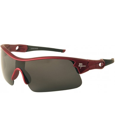 Sport Eyewear Landshark Sport Wrap Polarized Sunglasses - Red - CA1892AR9Q7 $18.31