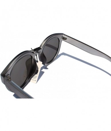 Oversized SIMPLE Round Mirrored Sunglasses for Women Oversized Style - Black - CY18ZCMAQE6 $11.49