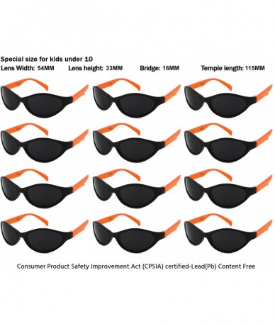 Wayfarer Sunglasses Favors certified Lead Content - Kid-orange - C718EG8A3Z5 $10.29