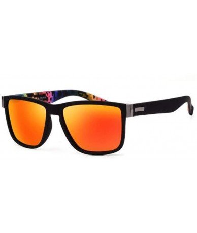 Round Fashionable Sunglasses- Colorful Polarized Frames- Men and Women Driving Sunglasses (Color 4) - 4 - C11997CRIY4 $27.77