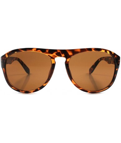 Aviator Classic Vintage Retro Fashion Urban Hip Look Mens Womens Sunglasses - Tortoise - CH18933RM0W $13.77