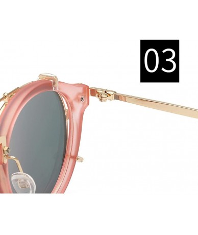 Goggle Luxury Sunglasses Metal Frame-Classic Matte Shade Glasses-Polarized Unisex - E - CH190O8NETX $29.32