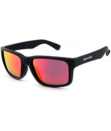 Sport Beachcomber Sunglasses & Carekit Bundle - Matte Black / Brown Polarized W/ Fire Red Mirror - CM18OEMGE8W $54.83